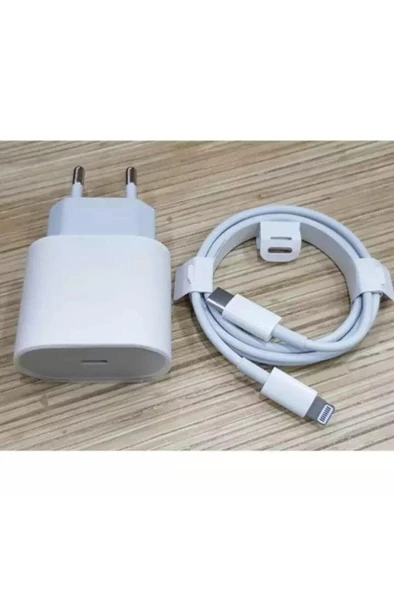 Beyaz Iphone 12 Mini Uyumlu Hızlı Şarj Aleti Seti 20w ürün görseli 1