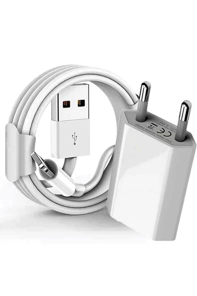 Iphone Uyumlu Kablo + Adaptör Şarj Aleti Seti ürün görseli 1