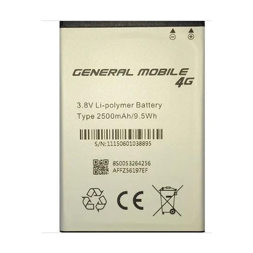 General Mobile Discovery 4G 2500 mAh Batarya Pil ürün görseli 1