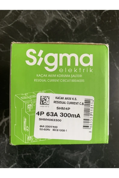 4P 63A 300mA 10kA Kaçak Akım Koruma Rölesi SGM4063300 ürün görseli 1