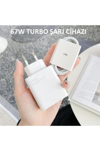 Day Xiaomi 67 Watt Orjinal Turbo Şarj Aleti Cihazı Redmi Mi 6a Type-c Data Kablo + Myd-12-eh ürün görseli 1