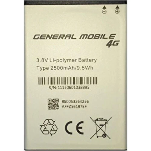 Casecrown General Mobile Android One Batarya Pil 2500mAh - Resim 2