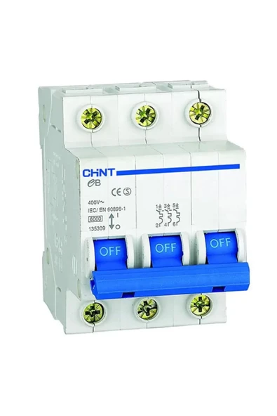 Chint Eb Serisi 3x20a C Tipi Otomatik Sigorta 4,5ka 186503 ürün görseli 1