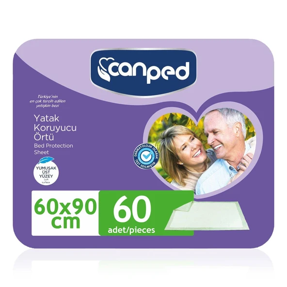 Canped Yatak Koruyucu Örtü 60x90 Cm 60 Adet ürün görseli 1