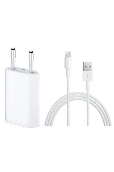 Apple Iphone Şarj Aleti Seti 5/5s/6/6s/7/7plus X/xs/xs Max (kablo Adaptör) ürün görseli 1