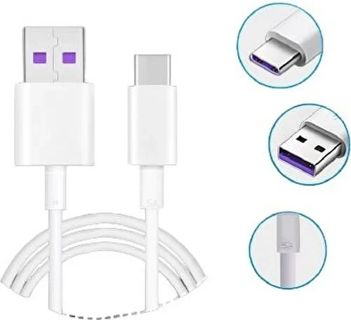 Huaweı 5A USB 3.1 Tip C 1 Metre Yüksek Hızlı Şarj Kablosu Data Tip M ürün görseli 1