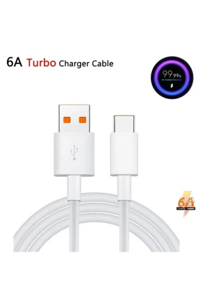 Xiaomi Şarj Kablosu 6a Type C Turbo Charge 66w Mi 10 / Mi 11 ürün görseli 1