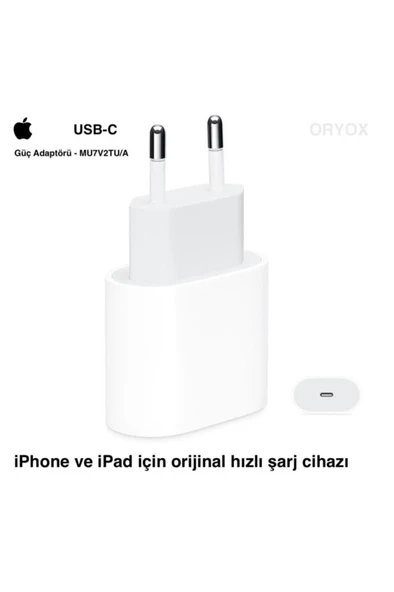 Apple Iphone 20 W Usb-c Hızlı Şarj Adaptörü 11 /11 Pro Max 12/12 Pro Max Uyumlu ürün görseli 1