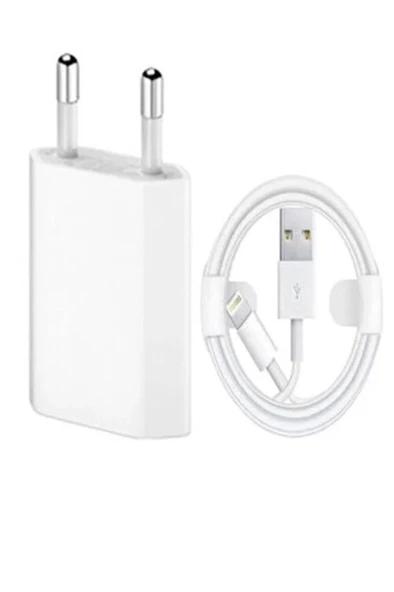 Iphone Uyumlu Kablo + Adaptör Şarj Aleti Seti - Resim 5