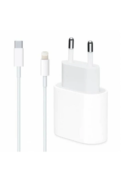 Ipad Iphone 11 / 12 - Pro Max Mini Uyumlu 20w Adaptör Kablo Usb-c Pd Hızlı Şarj Aleti ürün görseli 1