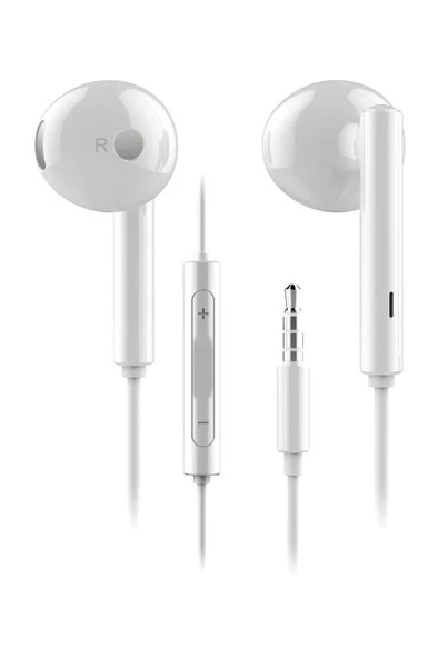 Aux Mikrofonlu Beyaz Kulaklık 3.5 mm ürün görseli 1