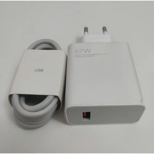 Xiaomi Uyumlu Mdy-12-Eh 67W 6A %100 Orjinal Şarj Adaptörü ve USB Kablo ürün görseli 1