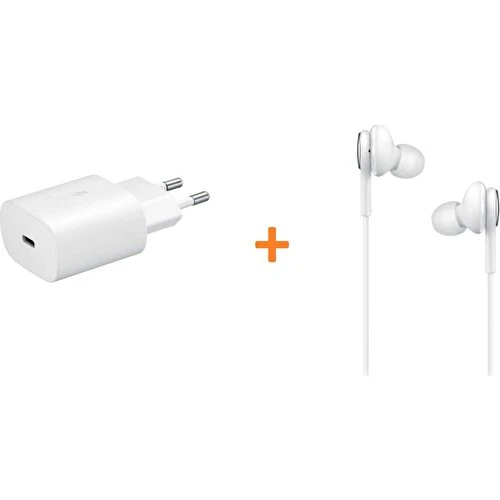 Samsung Type-C Kablolu Kulaklık + Samsung EP-TA800N 25W Hızlı Şarj Adaptörü ürün görseli 1
