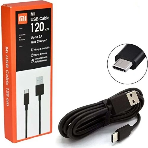 Xiaomi Mi (Type-C) 120 cm Kablo 2A Fast Kablo Sesatech - Resim 3