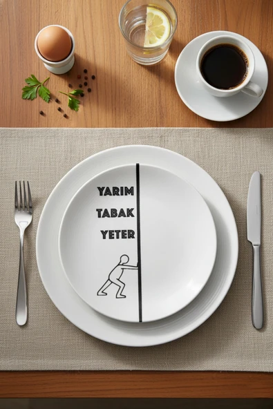 grandora Dengeli Beslenme Diyet Tabağı (27cm) Porsiyon Kontrol Servis Tabak – Sağlıklı Beslenme Sunum Tabağı ürün görseli 1