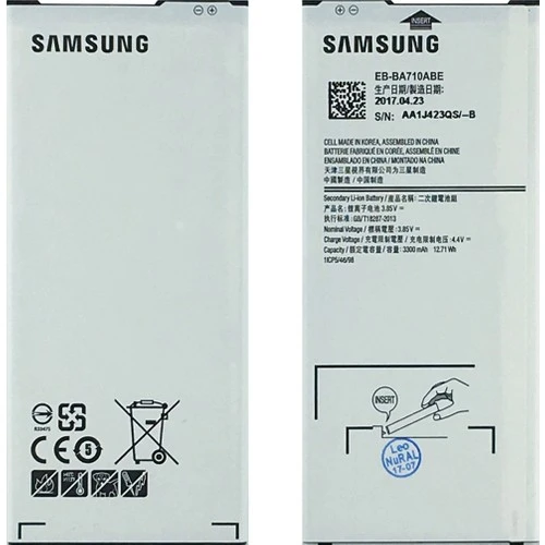 Samsung Galaxy A710 A7 2016 Uyumlu Samsung EB-BA710ABE 2900 Mah Batarya ürün görseli 1