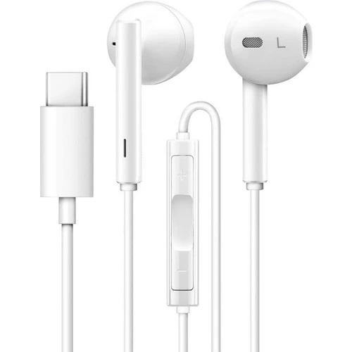 Mahtex Type-C Girişli Kulaklık Mikrofonlu Telefon + Müzik ürün görseli 1