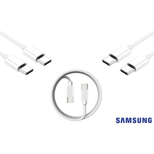 Samsung Galaxy Uyumlu Type-C To Type-C Super Hızlı Şarj Kablosu Data Kablosu 3.0 Amper 100CM ürün görseli 1