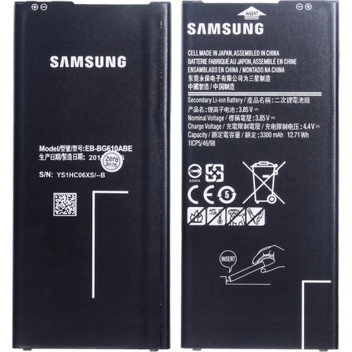 Samsung Galaxy G610 J7 Prime Uyumlu Samsung EB-BG610ABE 3300 Mah Batarya ürün görseli 1