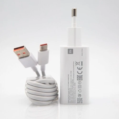 Gregoss Xiaomi ve Poco Orjinal 33 Watt 5A Mdy 11 Ez Turbo Şarj Aleti Başlık+Kablo Set (Kutusuz) Turuncu Uçlu ürün görseli 1