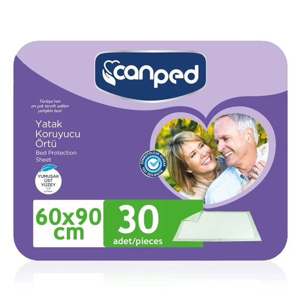 Canped Yatak Koruyucu Örtü 60x90 Cm 30 Adet ürün görseli 1