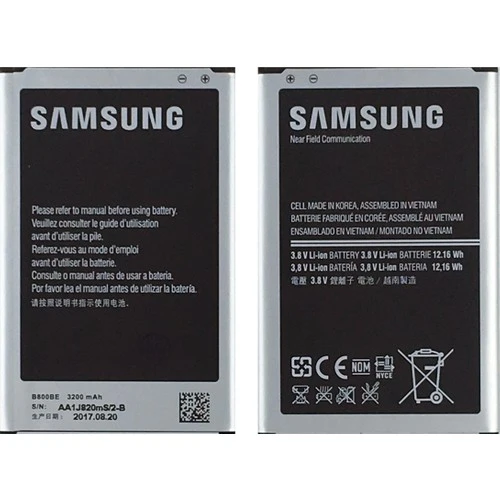 Samsung Galaxy N9000 Note 3 Uyumlu Samsung EB-B800BE 3200 Mah Batarya ürün görseli 1