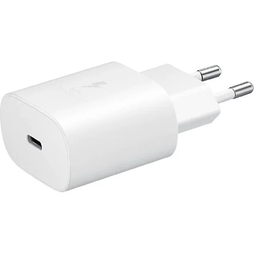 Samsung Galaxy Note 10 Lite Type-C Fast Şarj Adaptörü 25W Beyaz - Resim 3