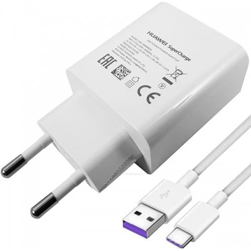 Huawei Super Charge Hızlı Şarj Cihazı + USB Type-C Kablo (İthalatçı Garantili) ürün görseli 1