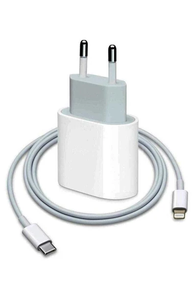 Macbook Ipad Iphonex / 12 - Mini Uyumlu 20w Adaptör Kablo Usb-c Pd Hızlı Şarj Aleti ürün görseli 1