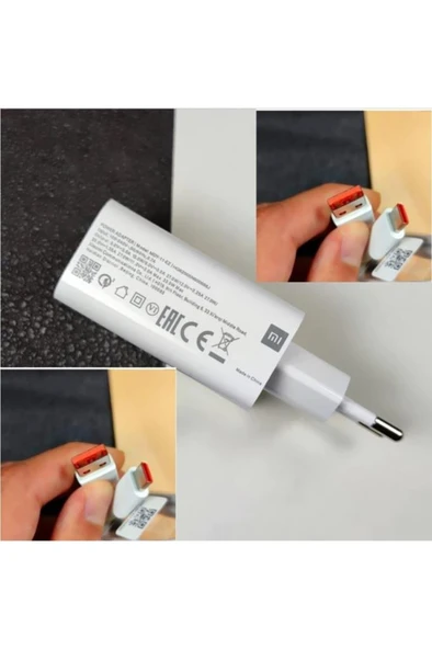 Xiaomi Orjinal 33 Watt Hızlı Şarj Aleti Başlık+kablo Set Xiaomi 33w Mdy 11 Ez ürün görseli 1