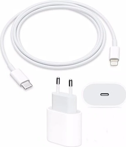 Kensa Apple iPhone Uyumlu Hızlı Şarj Aleti Seti 20W Usbc+Kablo ürün görseli 1