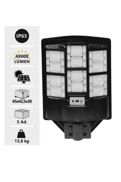 YL73-0610-S 600W Mega Solar Sokak Armatürü Beyaz ürün görseli 1