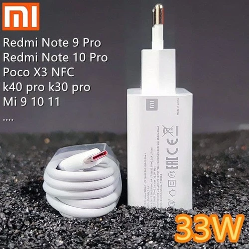 MI Xiaomi Orjinal 33 Watt Hızlı Şarj Aleti Başlık+Kablo Set Xiaomi 33W Mdy 11 Ez ürün görseli 1