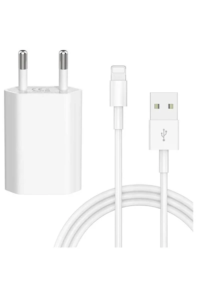 Iphone 7 7s Plus Uyumlu Kablo + Adaptör Şarj Aleti Seti ürün görseli 1