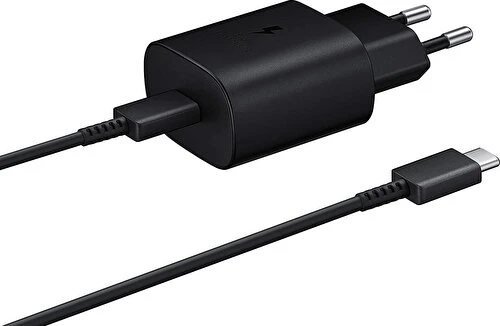 Samsung TA800 Fast Charging 25W Type-C Çıkışlı Şarj Aleti Siyah ürün görseli 1