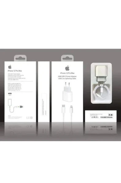 Iphone 11/11 Pro Max- 12/12 Pro Uyumlu Hızlı Şarj Aleti Set 18w Adaptör + Usb C Kablo 1m ürün görseli 1