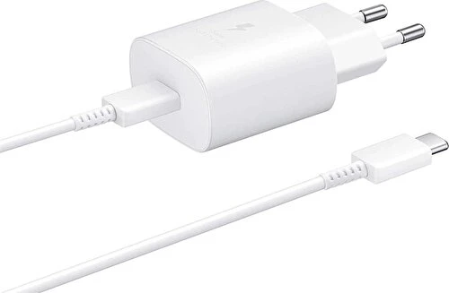 Samsung TA800 Fast Charging 25W Type-C ÇıkıŞlı Şarj Aleti Beyaz EP-TA800XWEGWW ürün görseli 1