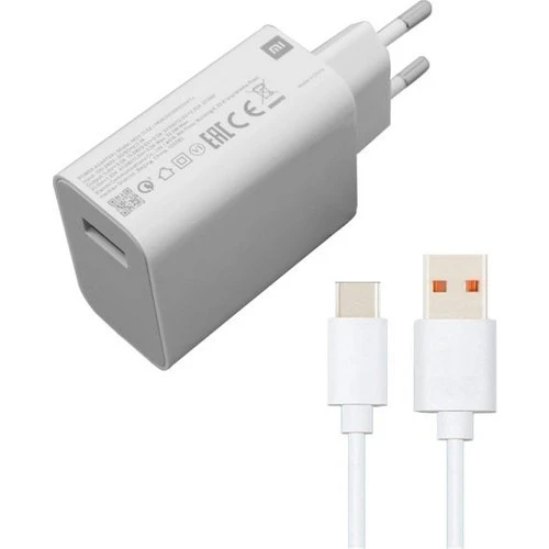 Xiaomi 33W Turbo Şarj Aleti Seti Type C 3A Qualcomm 3.0 ürün görseli 1