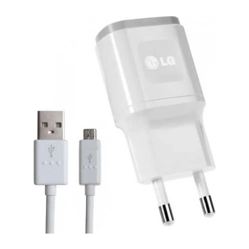 LG  Şarj Cihazı + USB Kablo Beyaz - MCS-04ED/B (İthalatçı Garantili) ürün görseli 1