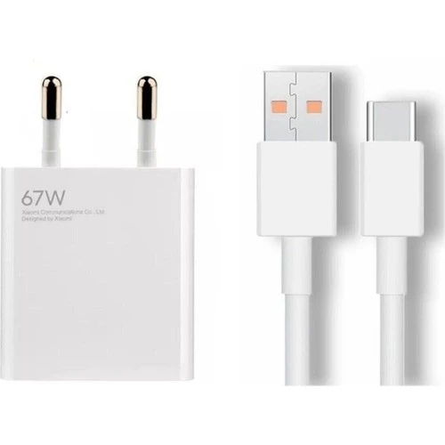 wellstore Xiaomi Uyumlu 67W Hızlı Şarj Aleti Adaptörü + Kablo Seti Mi 67W Xiaomi ürün görseli 1