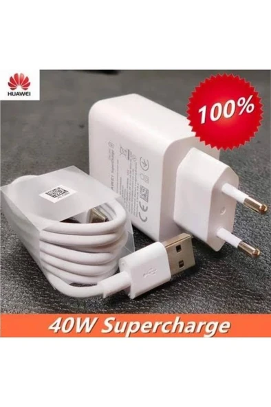 Huawei P30 Pro Lite Orjinal Super Charge 40w 4a Hızlı Şarj Aleti + Type-c Kablo ürün görseli 1