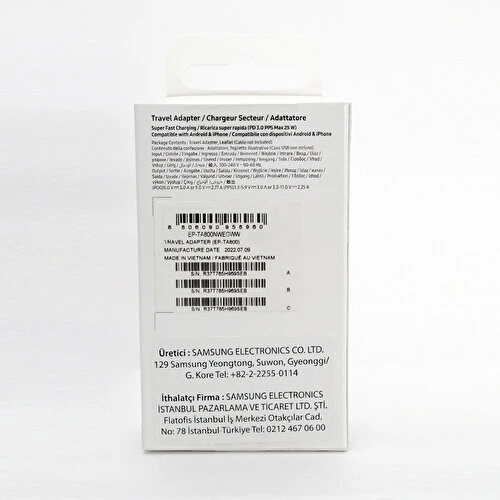 Samsung Galaxy Note 10 Lite Type-C Fast Şarj Adaptörü 25W Beyaz - Resim 5