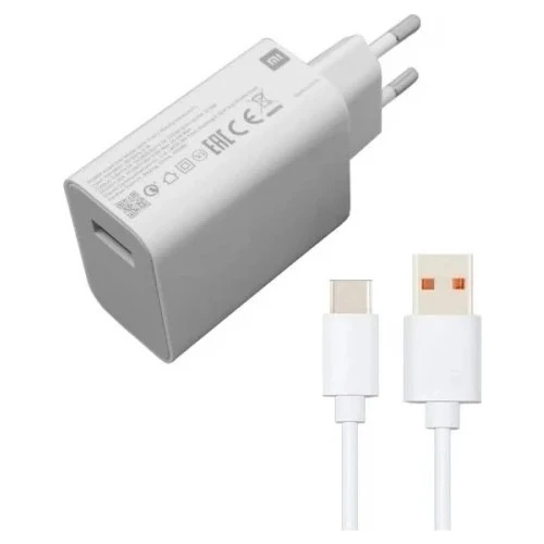 Xiaomi Mı Xiaomi Şarj Aleti 33 Watt Note 8/9/10 Hızlı Şarj Aleti Başlık+Kablo Set 33 W Turbo Mı ürün görseli 1