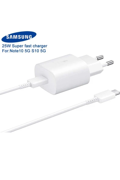 Galaxy M12 / M13 / M22 / M23 / M32 / M52 Type C 25w Orjinal Hızlı Şarj Aleti Cihazı 25watt Ithal ürün görseli 1