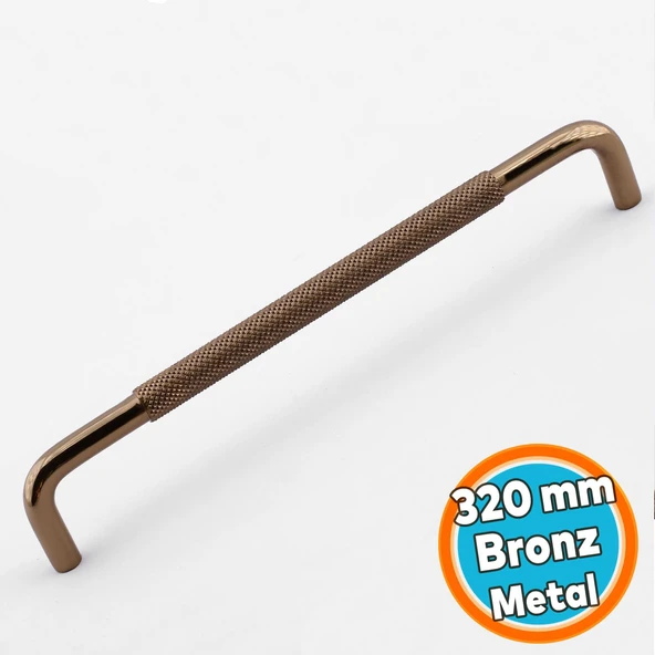Mobilya Çekmece Dolap Dolabı Modern Kapak Kulpları Bronz Metal Kulp 320 mm 32 cm ürün görseli 1