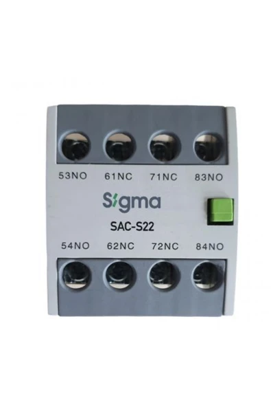 Sac-4s22 Kontaktör Yardımcı Kontak Bloğu 2no+2nc ürün görseli 1