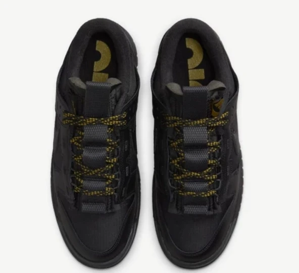 Nike Dunk Low Remastered 'Black/Metallic Gold - Resim 4