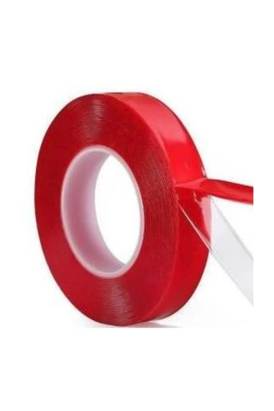 Silikonize Şeffaf Çift Taraflı Bant 24 mm 2 m ürün görseli 1