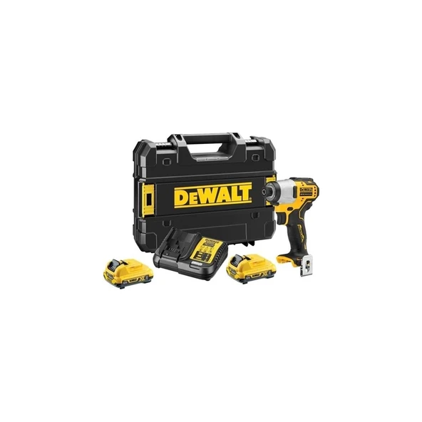 Dewalt DCF801D2-QW Kömürsüz Darbeli Tornavida 12V 2.0Ah ürün görseli 1