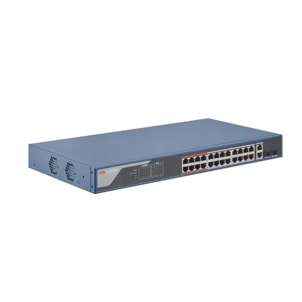 Hikvision DS-3E1326P-EI 24 Port 10/100 Mbps Poe Switch ürün görseli 1